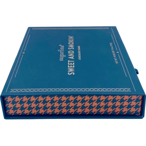 Empty Sugarfina Sweet and Smokin’ Chocolate Cigars Houndstooth Gift Box - Picture 7 of 12